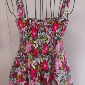 Route 66 GIRLS XL JUNIORS XS FLORAL ELEPHANTS DRESS